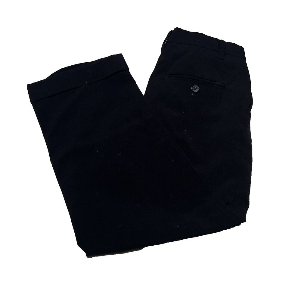 Classic Liz Claiborne Formal Black Dress Slacks / Pants Tailored Boys 8R 24x21